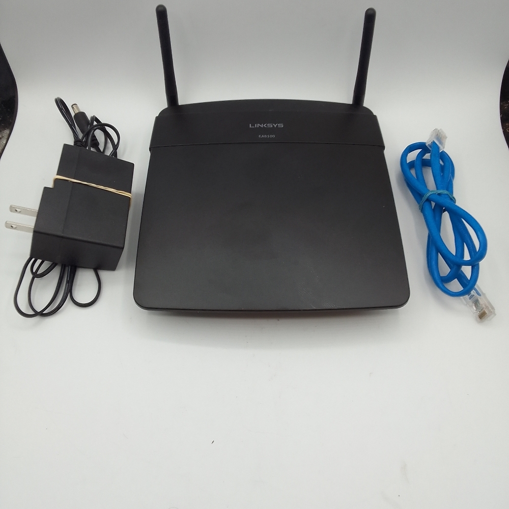 Linksys Black Wireless Router With USB Port
